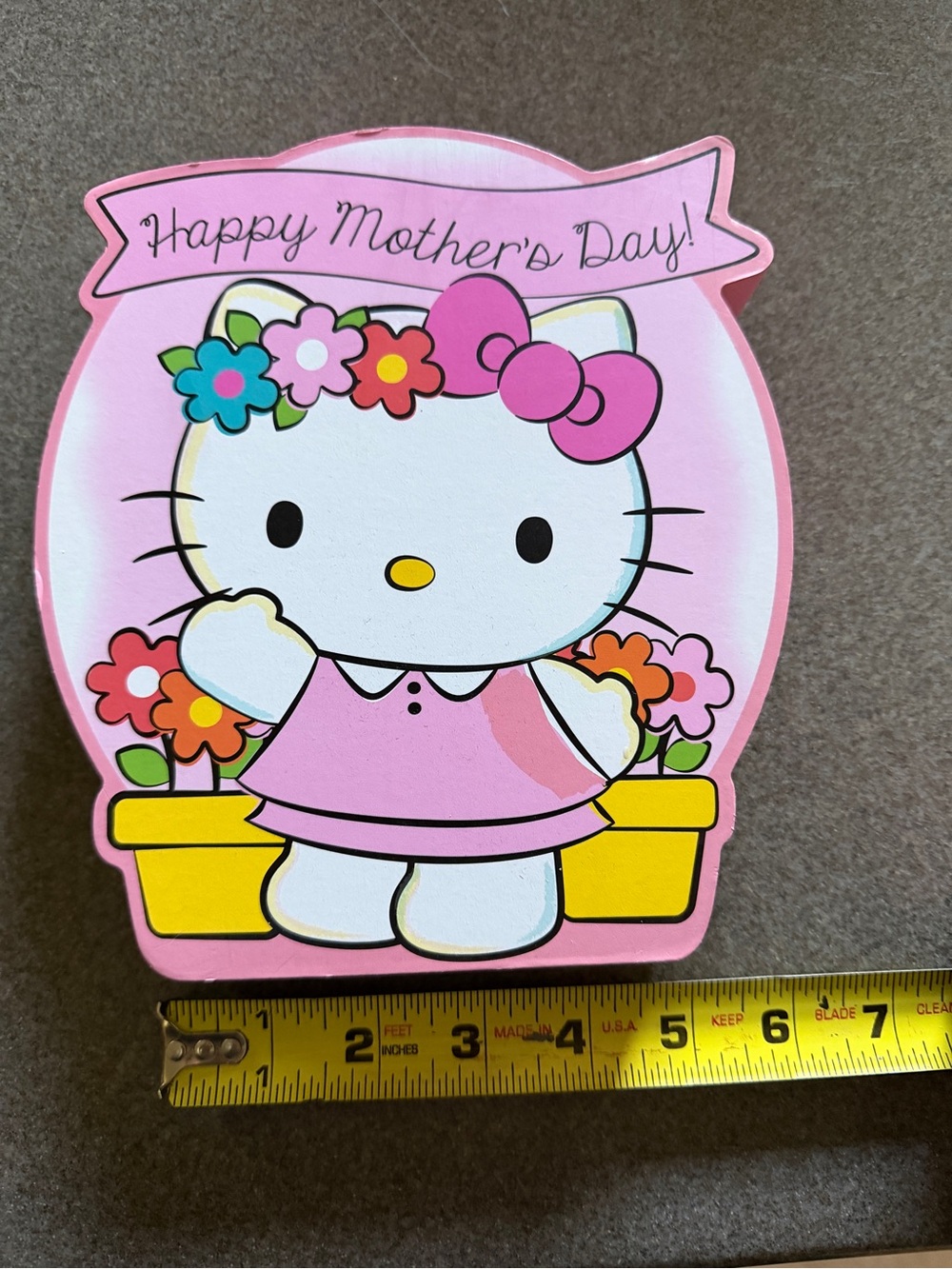 Hello Kitty Pink Floral Mother's Day Wall Art